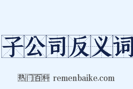 子公司反义词是什么意思的图片